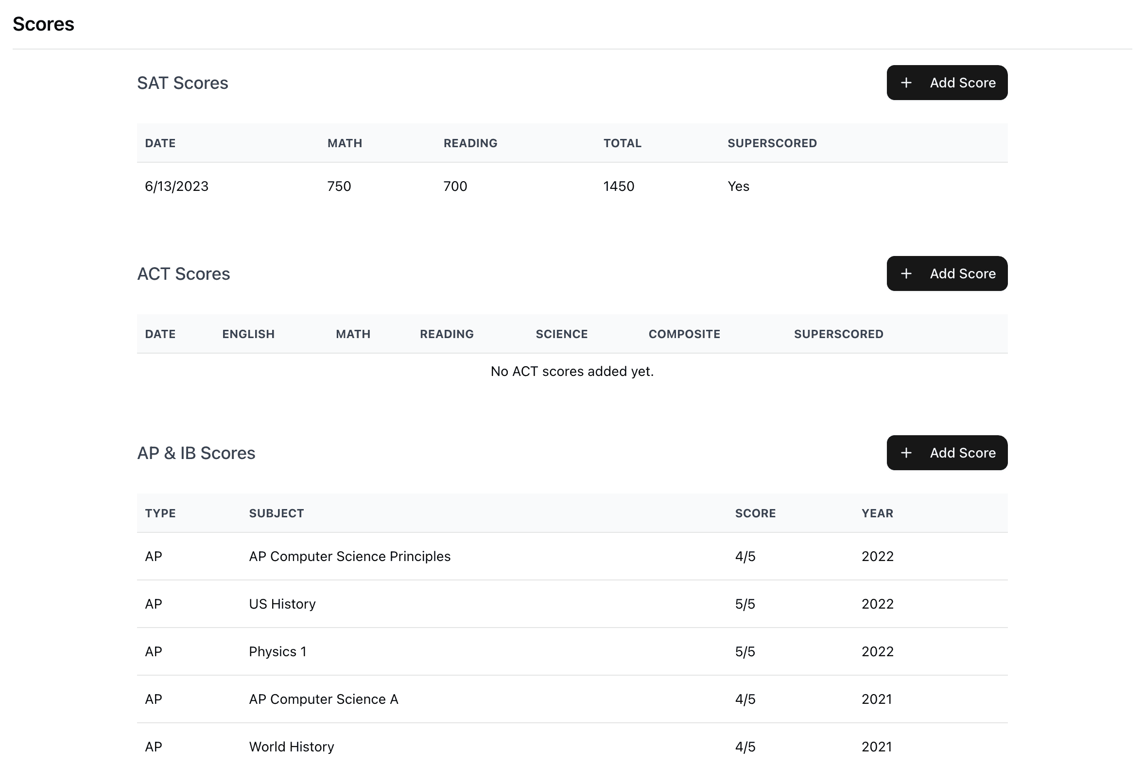 Centralize Your Scores screenshot